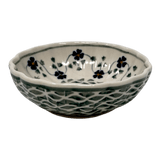 Bowl, Round, Blossom, 4.75" in "Woven Pansies" by Manufaktura | M094T-RV