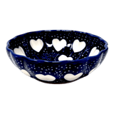 Bowl, Round, Blossom, 4.75" in "Sea of Hearts" by Manufaktura | M094T-SEA