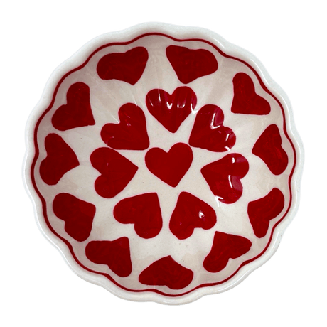 Bowl, Round, Blossom, 4.75" in "Whole Hearted Red" by Manufaktura | M094T-SEDC