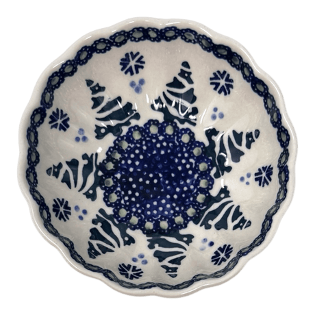 Bowl, Round, Blossom, 4.75" in "Snowy Pines" by Manufaktura | M094T-U22