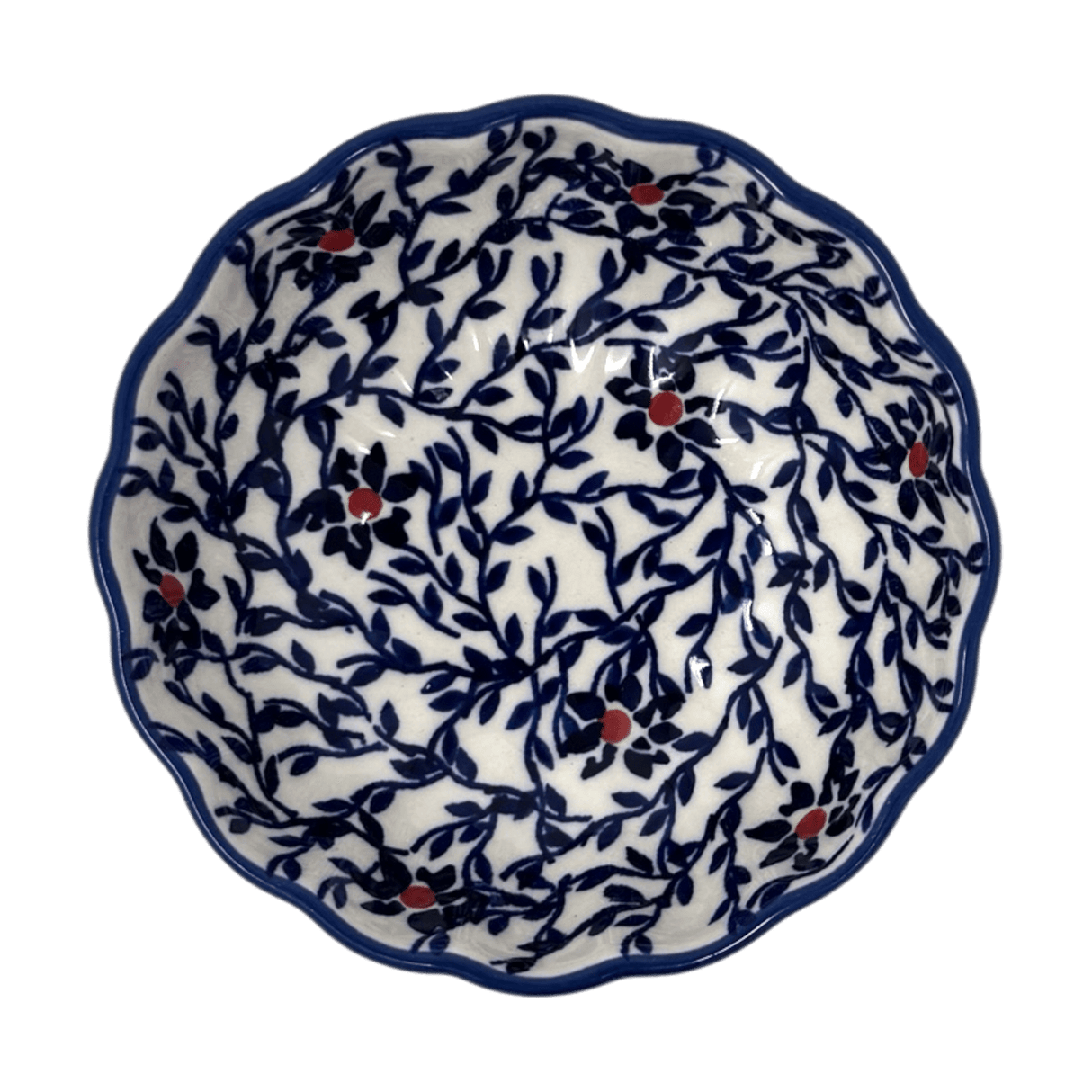 Bowl, Round, Blossom, 4.75" in "Blue Canopy" by Manufaktura | M094U-IS04