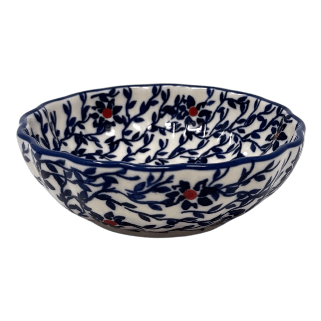 Bowl, Round, Blossom, 4.75" in "Blue Canopy" by Manufaktura | M094U-IS04