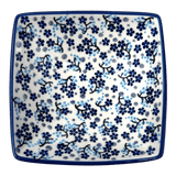 Bowl, Square, Nut, Small, 5.25" in "Scattered Blues" by Manufaktura | M105S-AS45