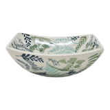 Bowl, Square, Nut, Small, 5.25" in "Scattered Ferns" by Manufaktura | M105S-GZ39