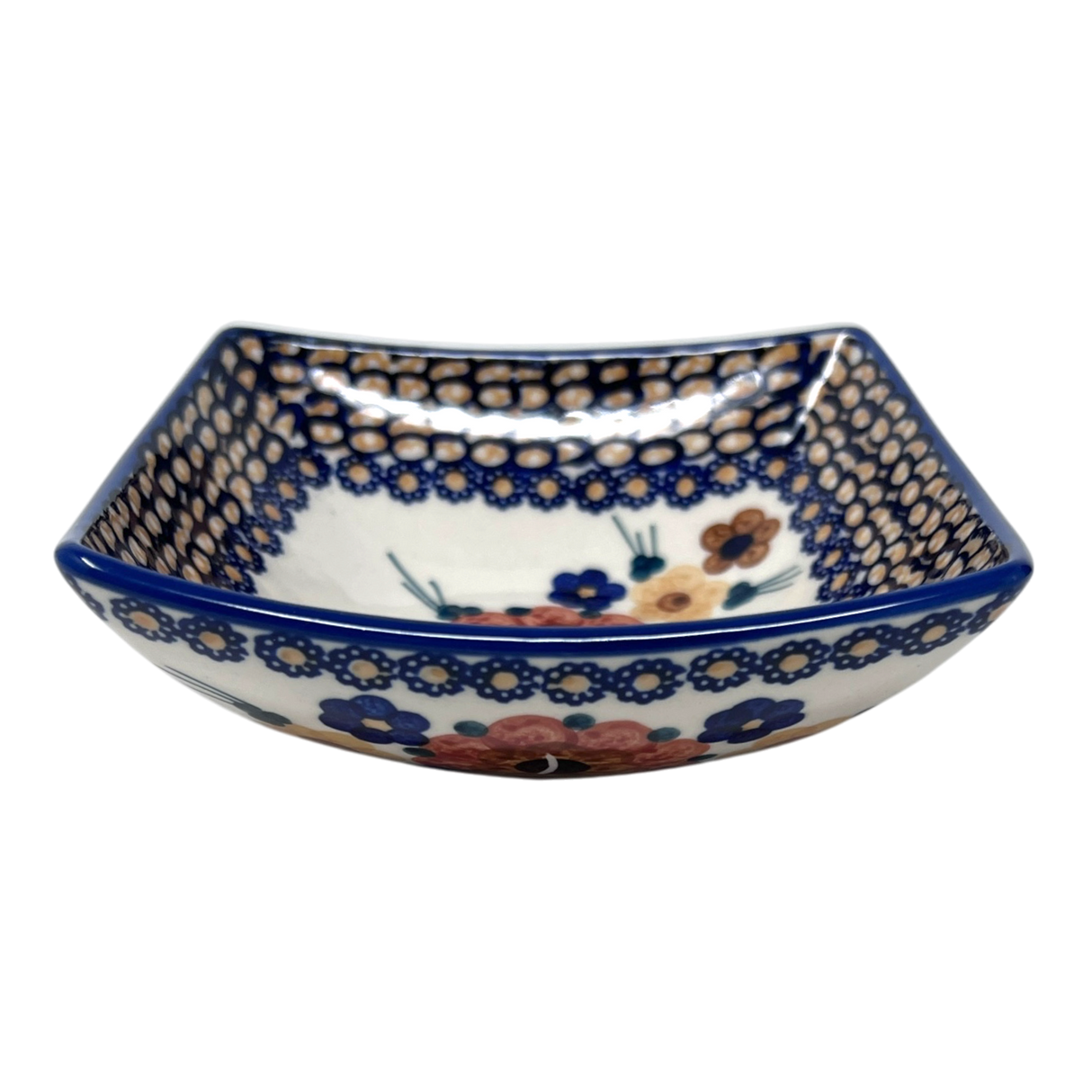 Bowl, Square, Nut, Small, 5.25" in "Bouquet in a Basket" by Manufaktura | M105S-JZK