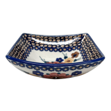 Bowl, Square, Nut, Small, 5.25" in "Bouquet in a Basket" by Manufaktura | M105S-JZK