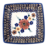 Bowl, Square, Nut, Small, 5.25" in "Bouquet in a Basket" by Manufaktura | M105S-JZK