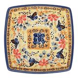 Bowl, Square, Nut, Small, 5.25" in "Butterfly Bliss" by Manufaktura | M105S-WK73