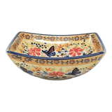 Bowl, Square, Nut, Small, 5.25" in "Butterfly Bliss" by Manufaktura | M105S-WK73