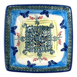 Bowl, Square, Nut, Small, 5.25" in "Butterflies in Flight" by Manufaktura | M105S-WKM