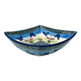 Bowl, Square, Nut, Small, 5.25" in "Butterflies in Flight" by Manufaktura | M105S-WKM