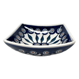 Bowl, Square, Nut, Small, 5.25" in "Peacock" by Manufaktura | M105T-54