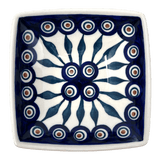 Bowl, Square, Nut, Small, 5.25" in "Peacock" by Manufaktura | M105T-54