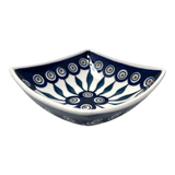 Bowl, Square, Nut, Small, 5.25" in "Peacock" by Manufaktura | M105T-54
