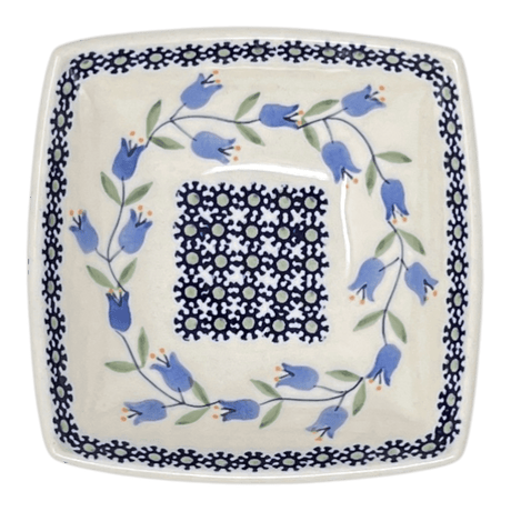Bowl, Square, Nut, Small, 5.25" in "Lily of the Valley" by Manufaktura | M105T-ASD