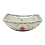 Bowl, Square, Nut, Small, 5.25" in "Smooth Seas" by Manufaktura | M105T-DPML