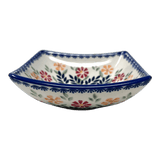 Bowl, Square, Nut, Small, 5.25" in "Flower Power" by Manufaktura | M105T-JS14