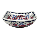 Bowl, Square, Nut, Small, 5.25" in "Summer Bouquet" by Manufaktura | M105T-MM01