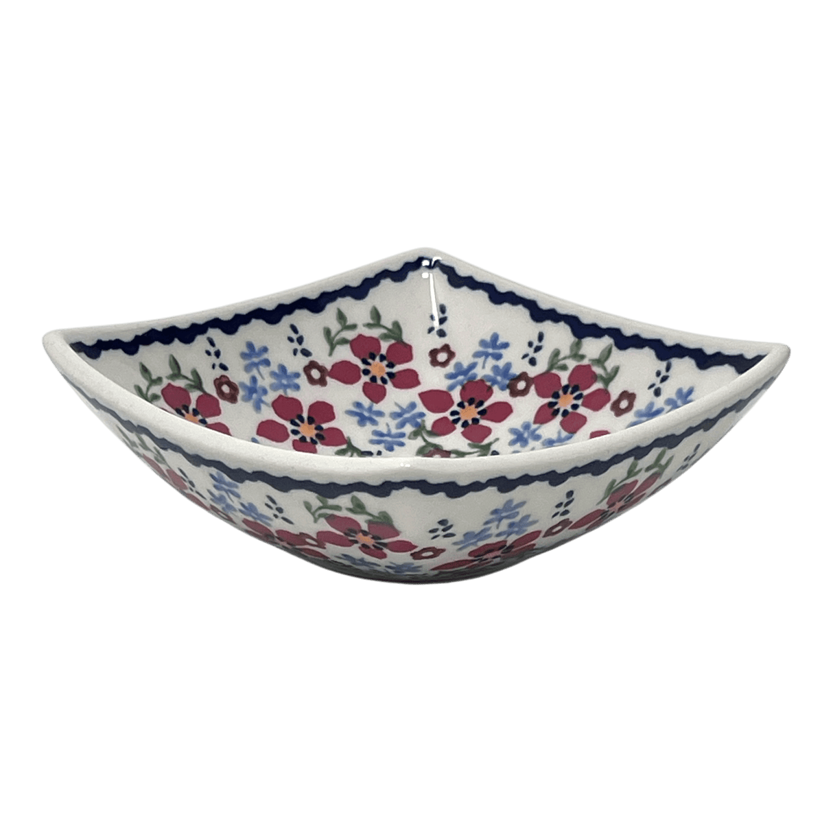 Bowl, Square, Nut, Small, 5.25" in "Summer Bouquet" by Manufaktura | M105T-MM01