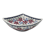 Bowl, Square, Nut, Small, 5.25" in "Summer Bouquet" by Manufaktura | M105T-MM01