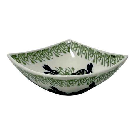 Bowl, Square, Nut, Small, 5.25" in "Bunny Love" by Manufaktura | M105T-P324
