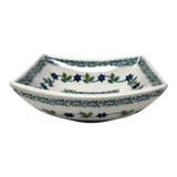 Bowl, Square, Nut, Small, 5.25" in "Woven Starflowers" by Manufaktura | M105T-RV01