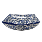Bowl, Square, Nut, Small, 5.25" in "English Blue" by Manufaktura | M105U-AS53