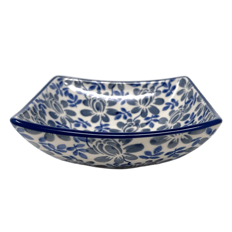 Bowl, Square, Nut, Small, 5.25" in "English Blue" by Manufaktura | M105U-AS53