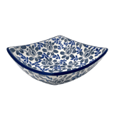 Bowl, Square, Nut, Small, 5.25" in "English Blue" by Manufaktura | M105U-AS53