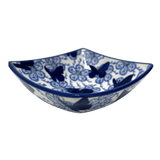 Bowl, Square, Nut, Small, 5.25" in "Blue Butterfly" by Manufaktura | M105U-AS58