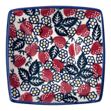 Bowl, Square, Nut, Small, 5.25" in "Strawberry Fields" by Manufaktura | M105U-AS59