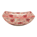 Bowl, Square, Nut, Small, 5.25" in "Scarlet Daisy" by Manufaktura | M105U-AS73