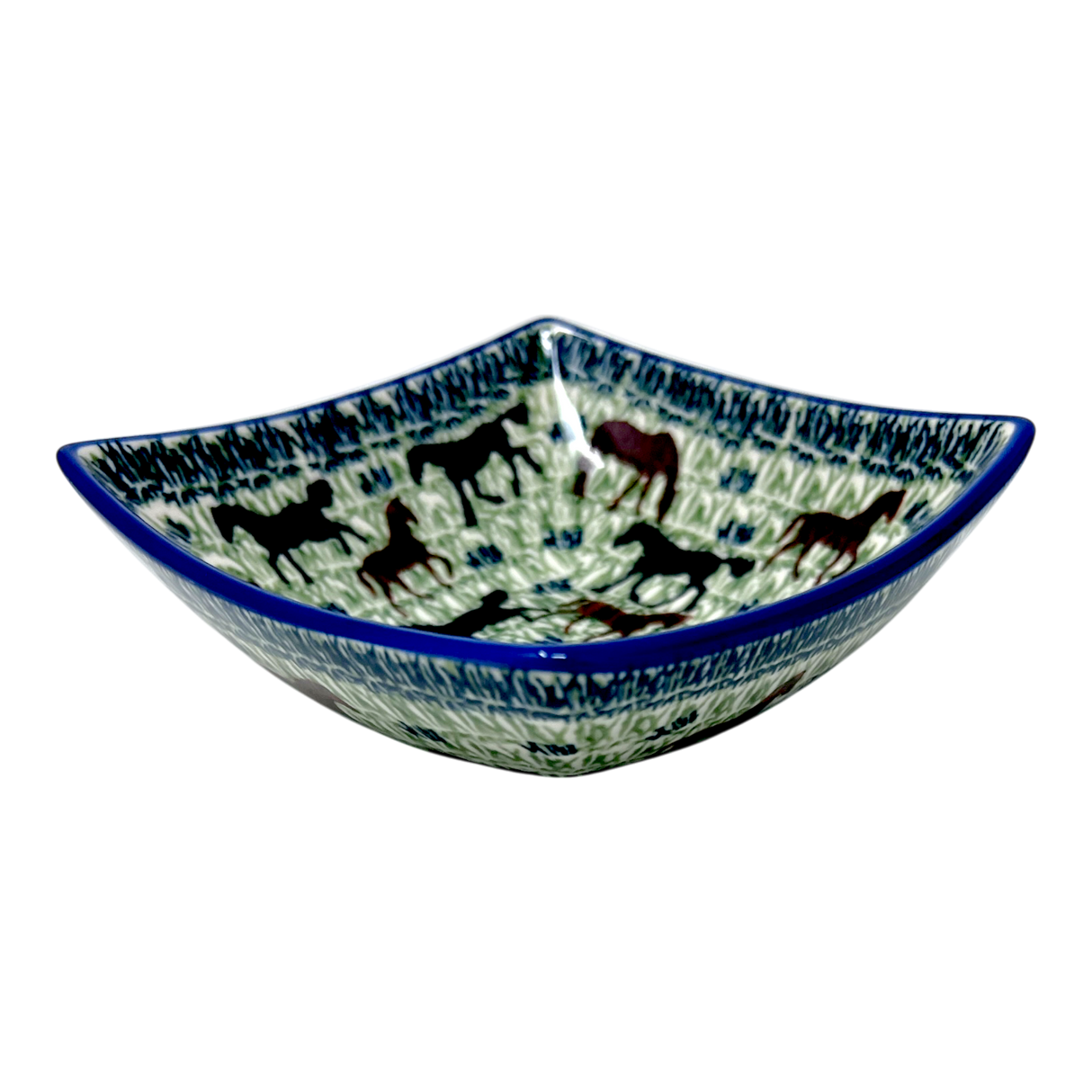Bowl, Square, Nut, Small, 5.25" in "On the Range" by Manufaktura | M105U-INK2