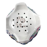 Bowl, Square, Fancy, Berry Bowl, 7.5" in "Poppies & Posies" by Manufaktura | M107S-IM02