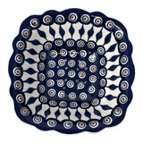 Bowl, Square, Fancy, Berry Bowl, 7.5" in "Peacock" by Manufaktura | M107T-54