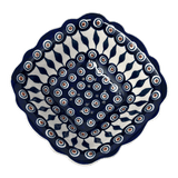Bowl, Square, Fancy, Berry Bowl, 7.5" in "Peacock" by Manufaktura | M107T-54