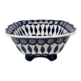 Bowl, Square, Fancy, Berry Bowl, 7.5" in "Peacock" by Manufaktura | M107T-54