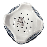 Bowl, Square, Fancy, Berry Bowl, 7.5" in "Floral Peacock" by Manufaktura | M107T-54KK