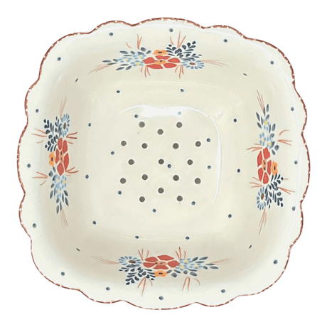 Bowl, Square, Fancy, Berry Bowl, 7.5" in "Country Pride" by Manufaktura | M107T-GM13