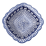 Bowl, Square, Fancy, Berry Bowl, 7.5" in "Kitty Cat Path" by Manufaktura | M107T-KOT6