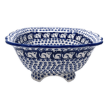 Bowl, Square, Fancy, Berry Bowl, 7.5" in "Kitty Cat Path" by Manufaktura | M107T-KOT6