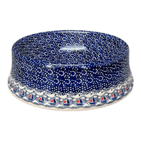 A picture of a Polish Pottery Large Dog Bowl (Smooth Sailing) | M110T-DPMA as shown at PolishPotteryOutlet.com/products/large-dog-bowl-smooth-sailing-m110t-dpma