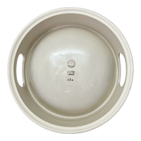A picture of a Polish Pottery Large Dog Bowl (Smooth Sailing) | M110T-DPMA as shown at PolishPotteryOutlet.com/products/large-dog-bowl-smooth-sailing-m110t-dpma