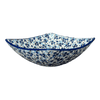 Polish Pottery Medium Nut Dish (Scattered Blues) | M113S-AS45 at PolishPotteryOutlet.com