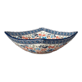 Bowl, Square, Nut, Medium, 7.75" in "Festive Flowers" by Manufaktura | M113S-IZ16