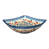 Bowl, Square, Nut, Medium, 7.75" in "Hummingbird Harvest" by Manufaktura | M113S-JZ35