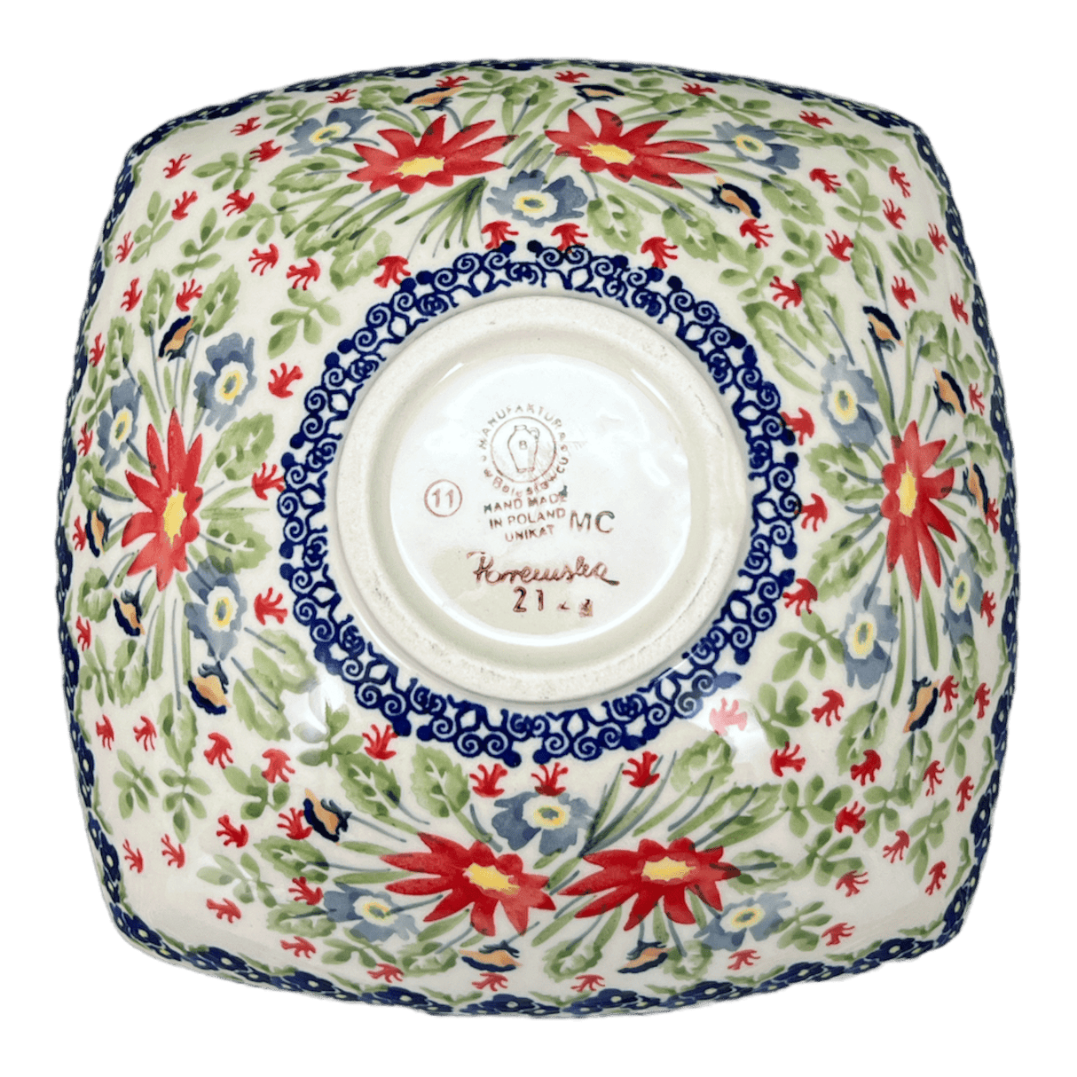 Dish, Nut, Medium, 7.75" in "Floral Fantasy" by Manufaktura | M113S-P260