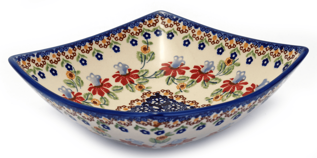 Dish, Nut, Medium, 7.75" in "Mediterranean Blossoms" by Manufaktura | M113S-P274