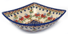 Polish Pottery Medium Nut Dish (Mediterranean Blossoms) | M113S-P274 at PolishPotteryOutlet.com