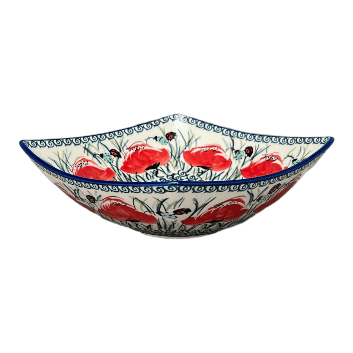 Dish, Nut, Medium, 7.75" in "Poppy Paradise" by Manufaktura | M113S-PD01